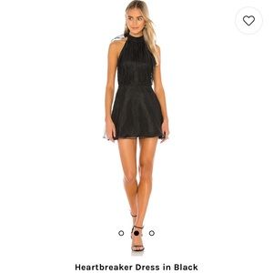 Lovers and Friends Heartbreaker Dress in Black.